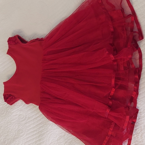 Popatu Red Rosette Dress - Picture 4 of 5